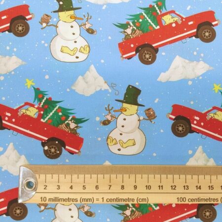 Winnie the Pooh Christmas Cotton Percale - Image 6