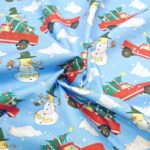 Winnie the Pooh Christmas Cotton Percale
