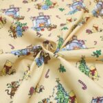 Winnie the Pooh Christmas Cotton Percale