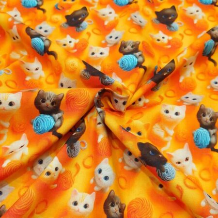 3D Look Cats and Dogs Cotton - Image 4