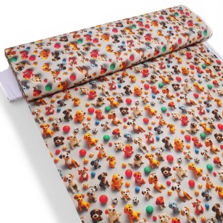 3D Look Cats and Dogs Cotton - Image 7
