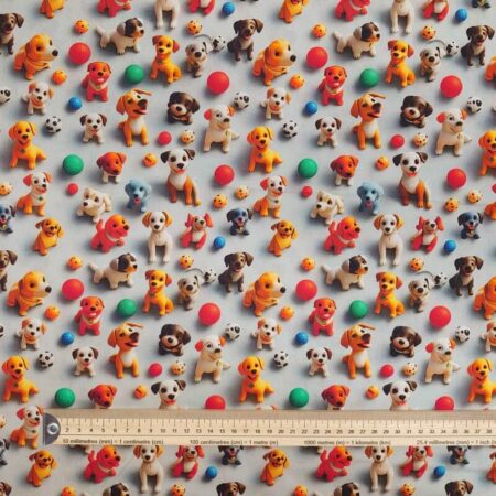3D Look Cats and Dogs Cotton - Image 10