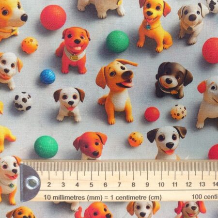 3D Look Cats and Dogs Cotton - Image 11