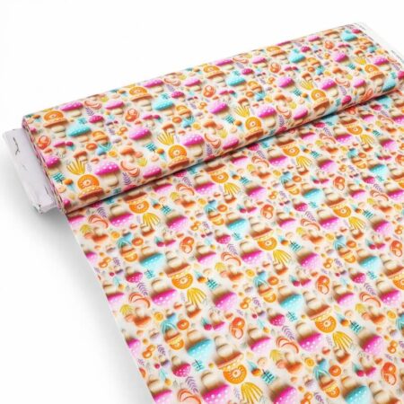 3D Look Toadstool Cotton