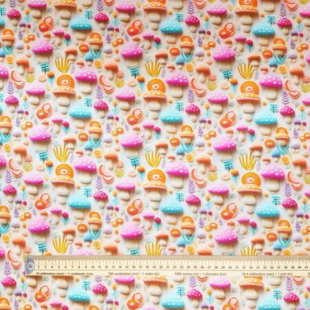 3D Look Toadstool Cotton - Image 4