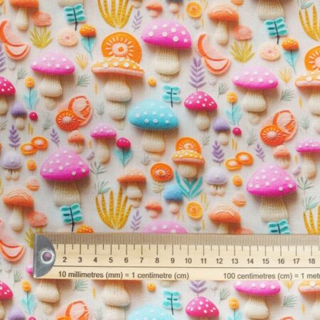 3D Look Toadstool Cotton - Image 5