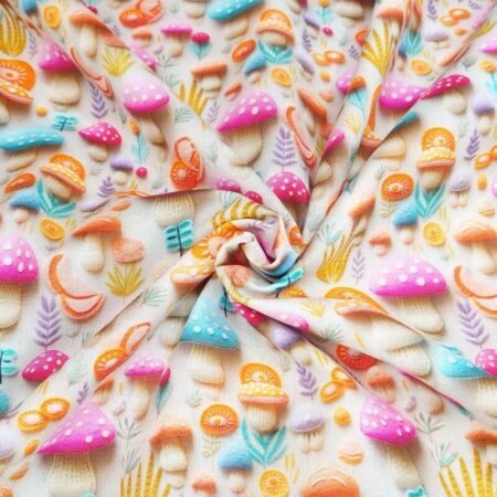 3D Look Toadstool Cotton - Image 3