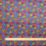 Multi Floral on Navy Polycotton