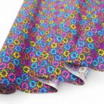 Multi Floral on Navy Polycotton