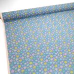 Starfish on Blue Polycotton