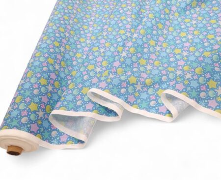 Starfish on Blue Polycotton - Image 2