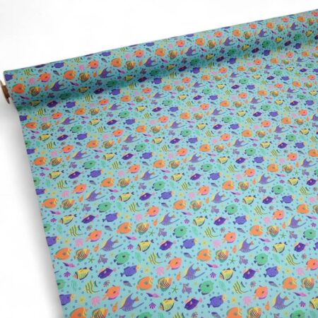 Tropical Fish Polycotton