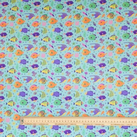Tropical Fish Polycotton - Image 5