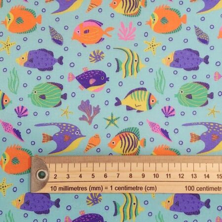 Tropical Fish Polycotton - Image 4