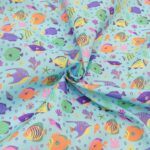 Tropical Fish Polycotton