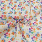 Rainbow Bees Polycotton