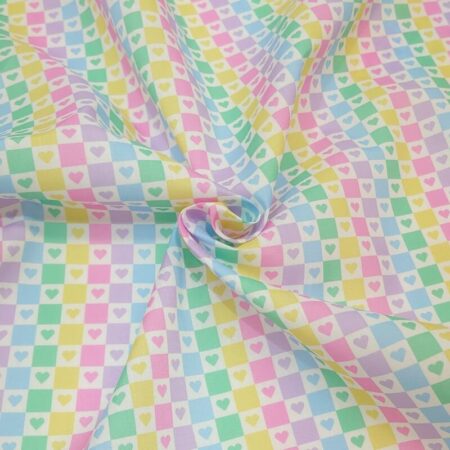 Love Checks Polycotton - Image 2