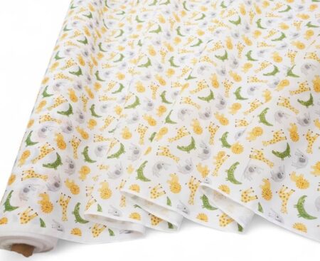 Safari on White Polycotton - Image 2