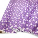 Sheep on Purple Polycotton