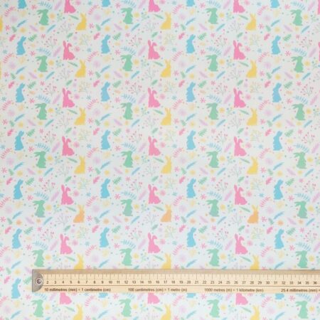 Multi Bunnies Polycotton - Image 3