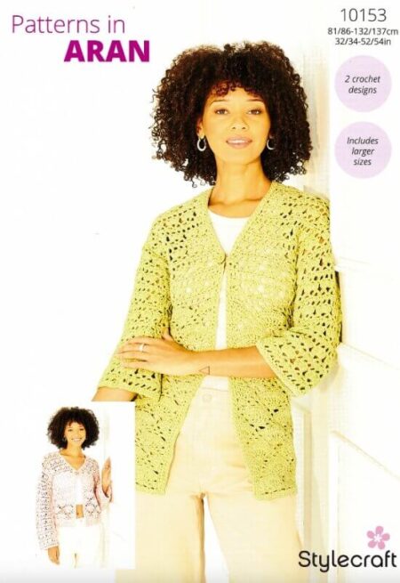 Stylecraft Crochet Kimono Jackets Pattern 10153