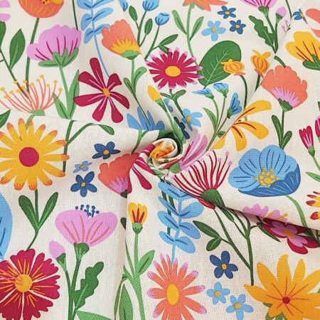 Floral Fiesta Cotton Polyester Panama Canvas - Image 5