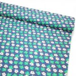 Green Flowers Denim