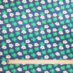Green Flowers Denim