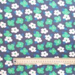 Green Flowers Denim