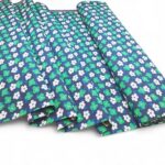 Green Flowers Denim