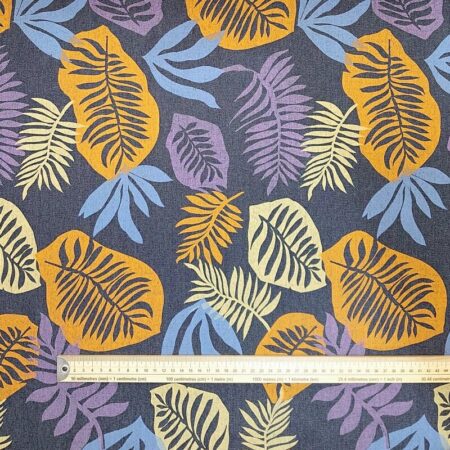 Leaves 8oz Cotton Denim - Image 6