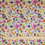 Painted Flowers Linen Viscose