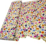 Painted Flowers Linen Viscose