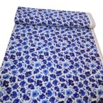 Blue Roses Linen Viscose