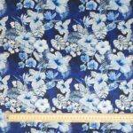 Hawaiian Blues Linen Viscose Cotton