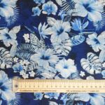 Hawaiian Blues Linen Viscose Cotton