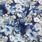 Hawaiian Blues Linen Viscose Cotton