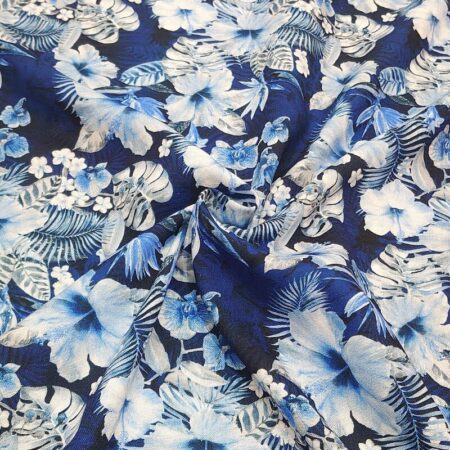Hawaiian Blues  Linen Viscose Cotton - Image 3