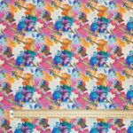 Watercolour Iris Viscose