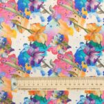 Watercolour Iris Viscose