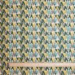 Green Zig Zags Cotton