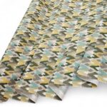 Green Zig Zags Cotton