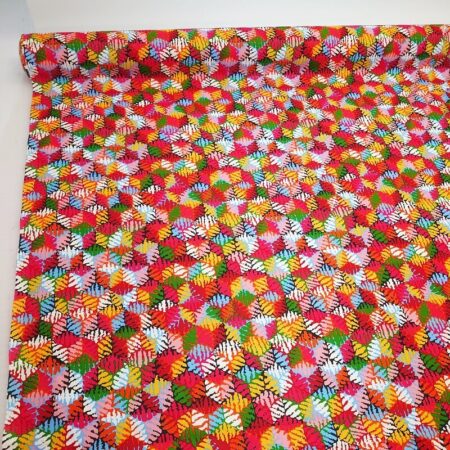 Multicolour Diamonds Cotton Poplin