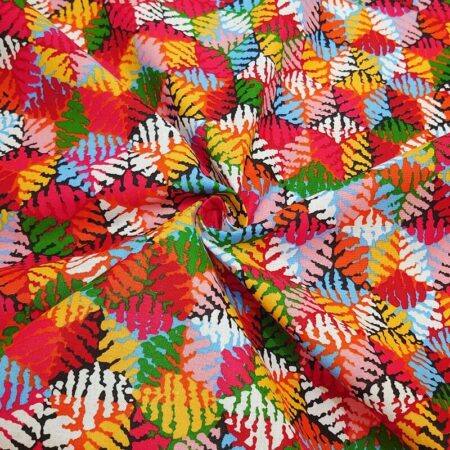 Multicolour Diamonds Cotton Poplin - Image 2