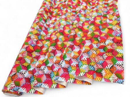 Multicolour Diamonds Cotton Poplin - Image 5