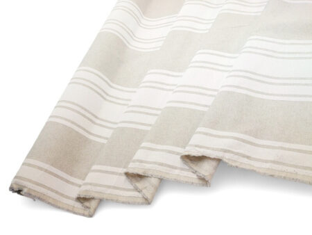 Wide Stripe Linen Look Cotton - Image 8
