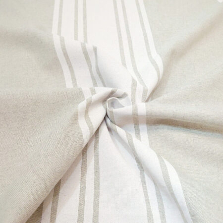 Wide Stripe Linen Look Cotton - Image 9