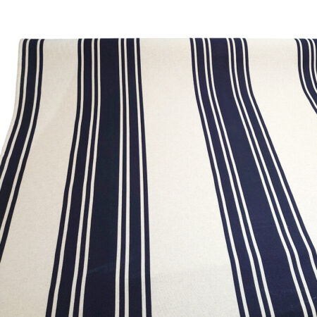 Wide Stripe Linen Look Cotton - Image 2