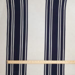 Wide Stripe Linen Look Cotton