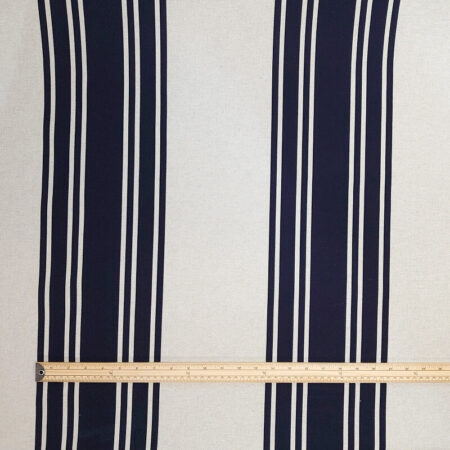 Wide Stripe Linen Look Cotton - Image 5
